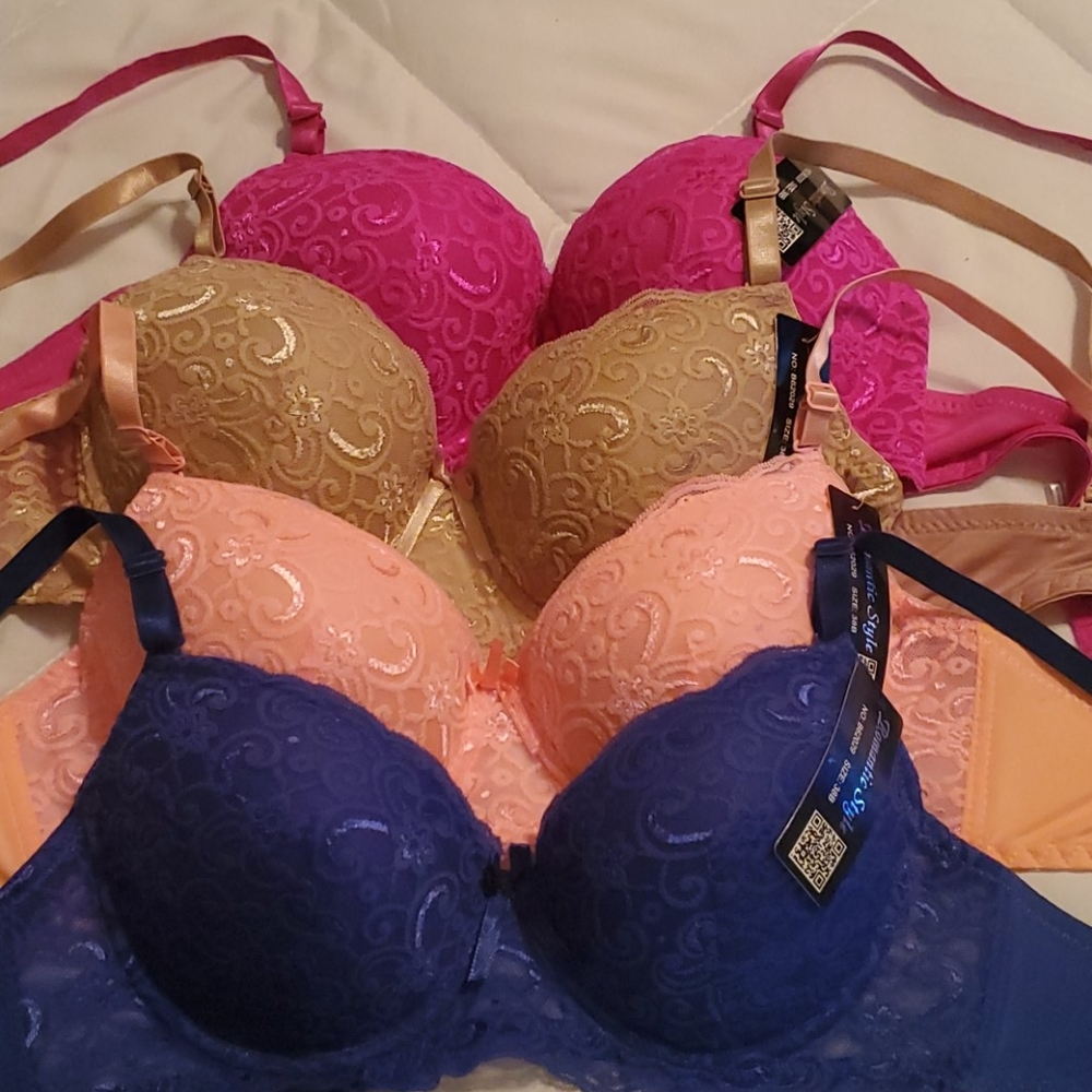 New Romantic Style Bra (set of 4) Sz 38B